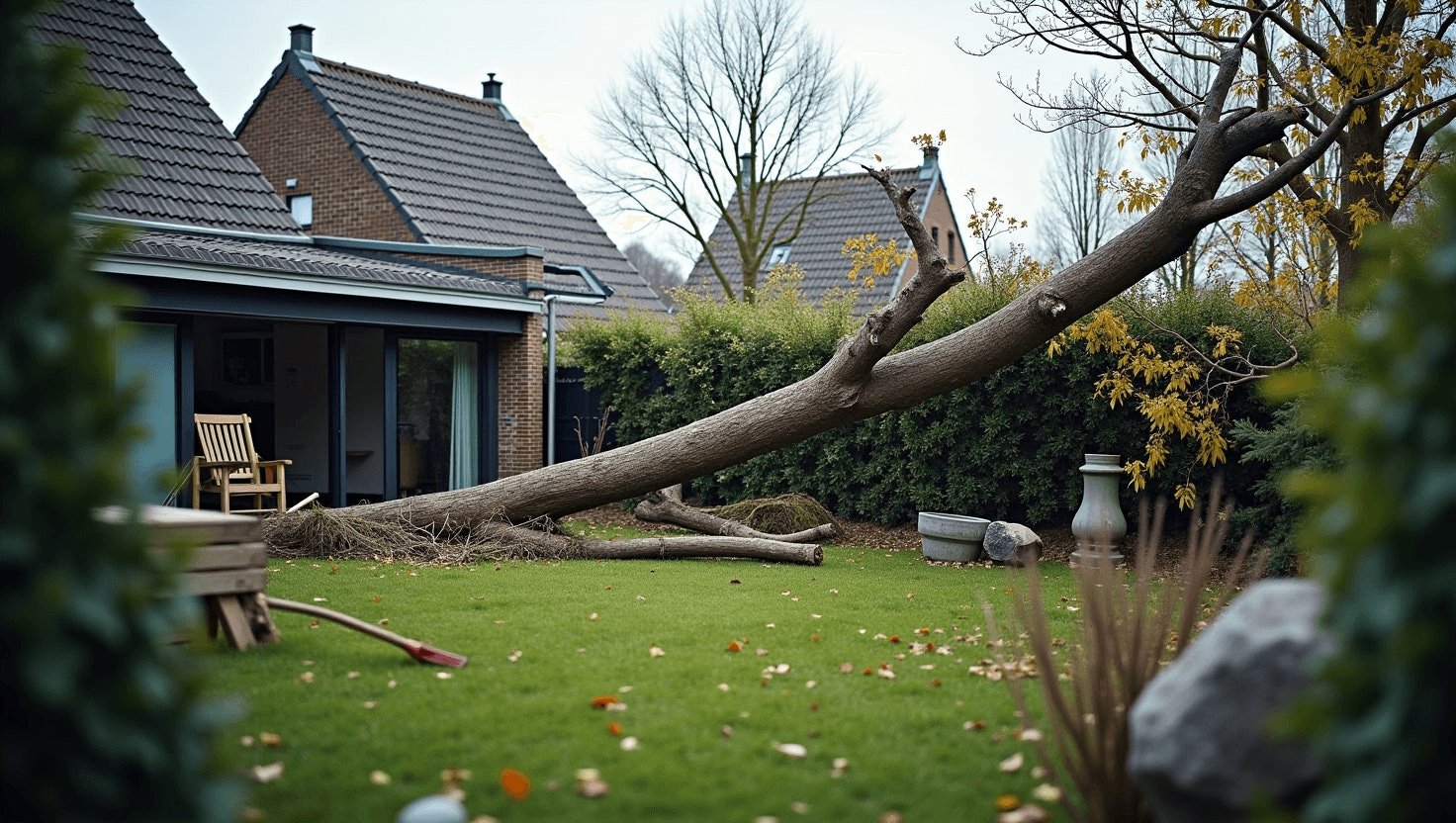 Stormschade in je tuin: zo weet je welke verzekering betaalt